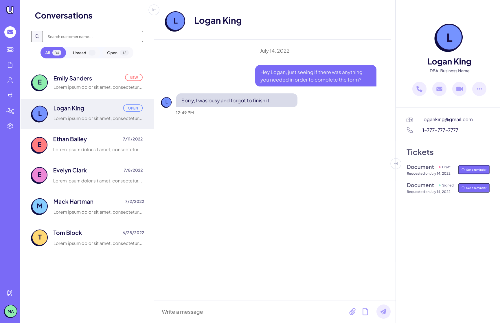 Under Communications Chat project screenshot